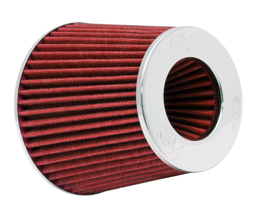 UNIVERSAL CLAMP-ON AIR FILTER K&N 6" OD B X 5"H W/4". 3-1/2". 3"DIA FLG W/INVERTED FILTER TOP