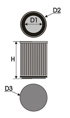 FILTRO MOTO GREEN MS0509 - Imagen 2