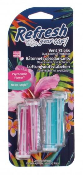 VENT STICKS AMBIENTADOR PSYCHED FLOWER/NEON JUNGLE
