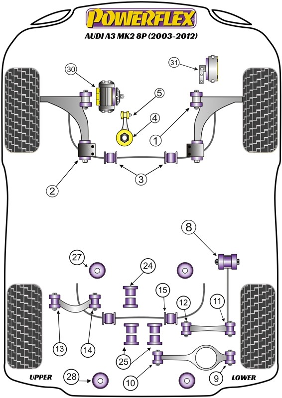 INFERIOR SOPORTE MOTOR INSERT (LARGE) TRACK - Imagen 4