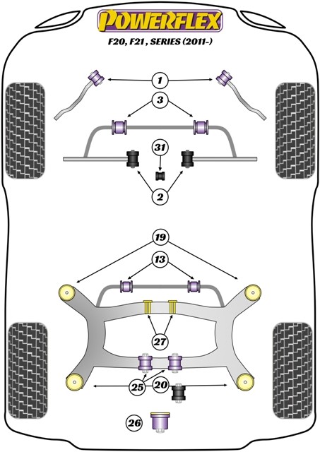 DELANTERO BRAZO RADIAL A CHASSIS SILENTBLOCK - Imagen 2
