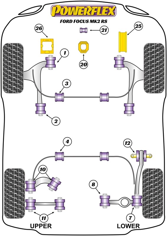 DELANTERO BARRA ESTABILIZADORA A CHASSIS SILENTBLOCK 24MM - Imagen 4