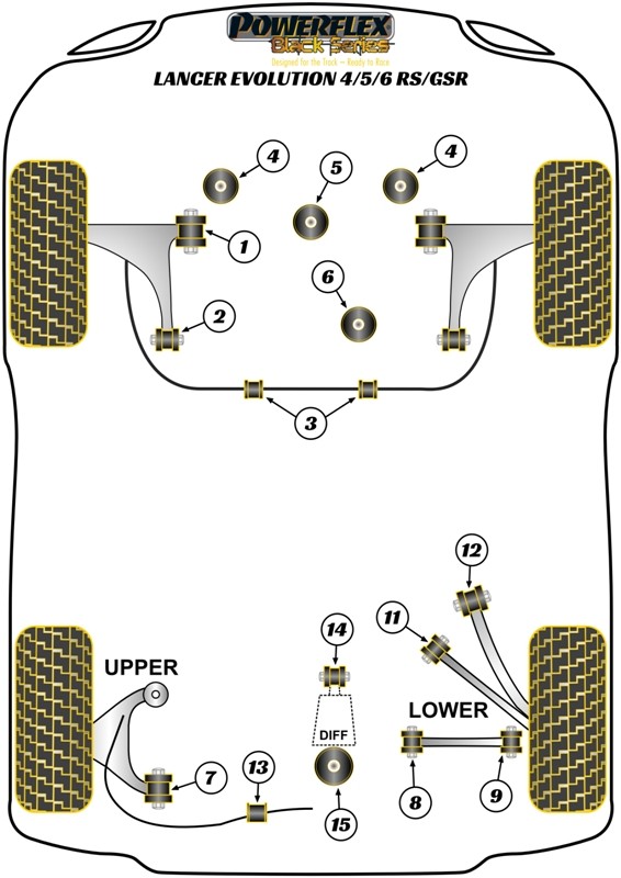 DELANTERO INFERIOR DIFERENCIAL SOPORTE (TRACK) - Imagen 3