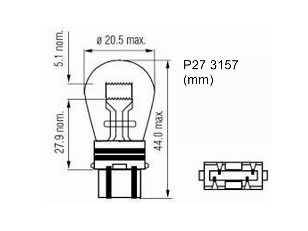 LÁMPARA M-TECH W2.5X16Q 12V P27/7W - 3157 CLEAR | 10 UDS - Imagen 4