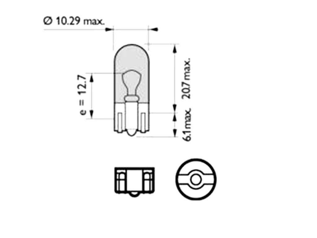 LÁMPARA M-TECH W2.1X9.5D T10-WY5W ÁMBAR | 10 UDS - Imagen 4