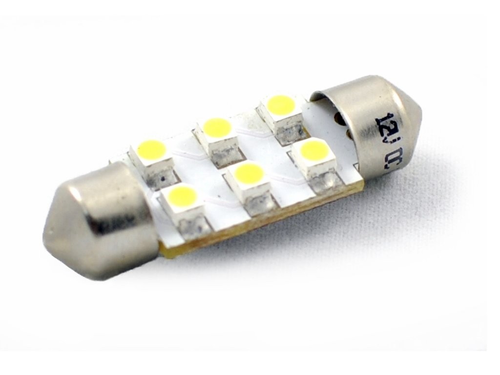 BLISTER 2X LED L028W - C5W 36MM 6XSMD2835 BLANCO - Imagen 3