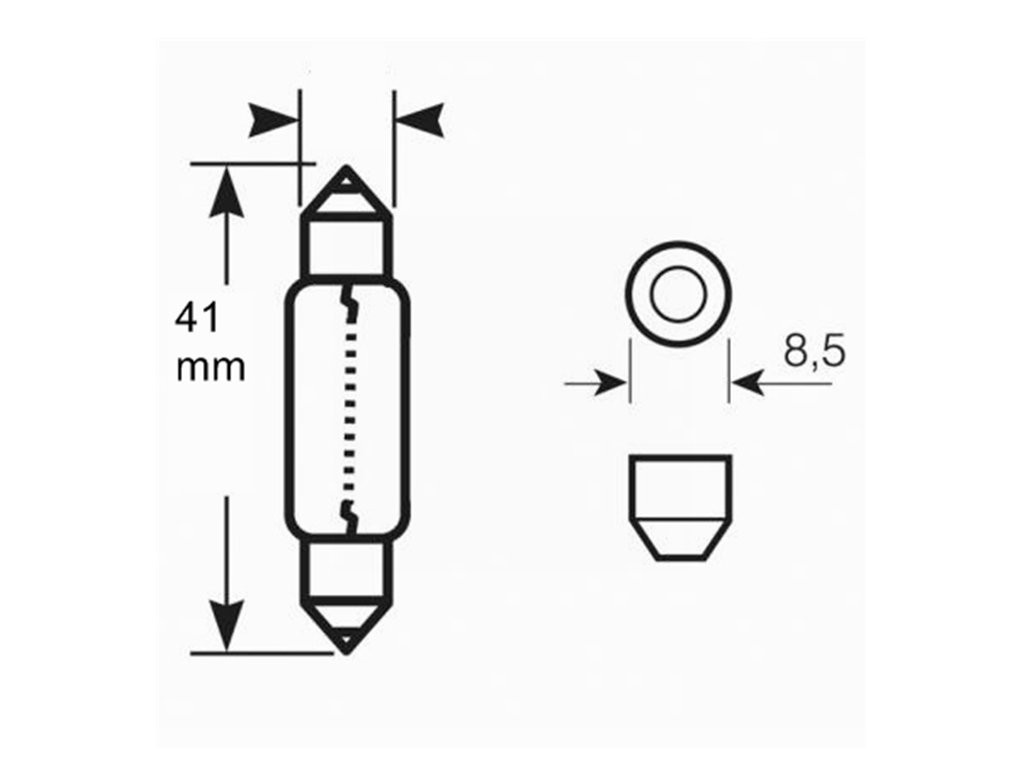 BLISTER 2X LED L311W - C5W 41MM 4XSMD5050 CANBUS BLANCO - Imagen 3