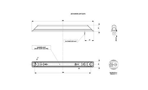 LÁMPARA DE POSICIÓN HORPOL LED HOR49 LD473 12/24V ECE ROJO - Imagen 4
