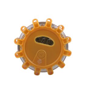 LUZ DE ADVERTENCIA 12+3 LED 3XAAA AMBAR