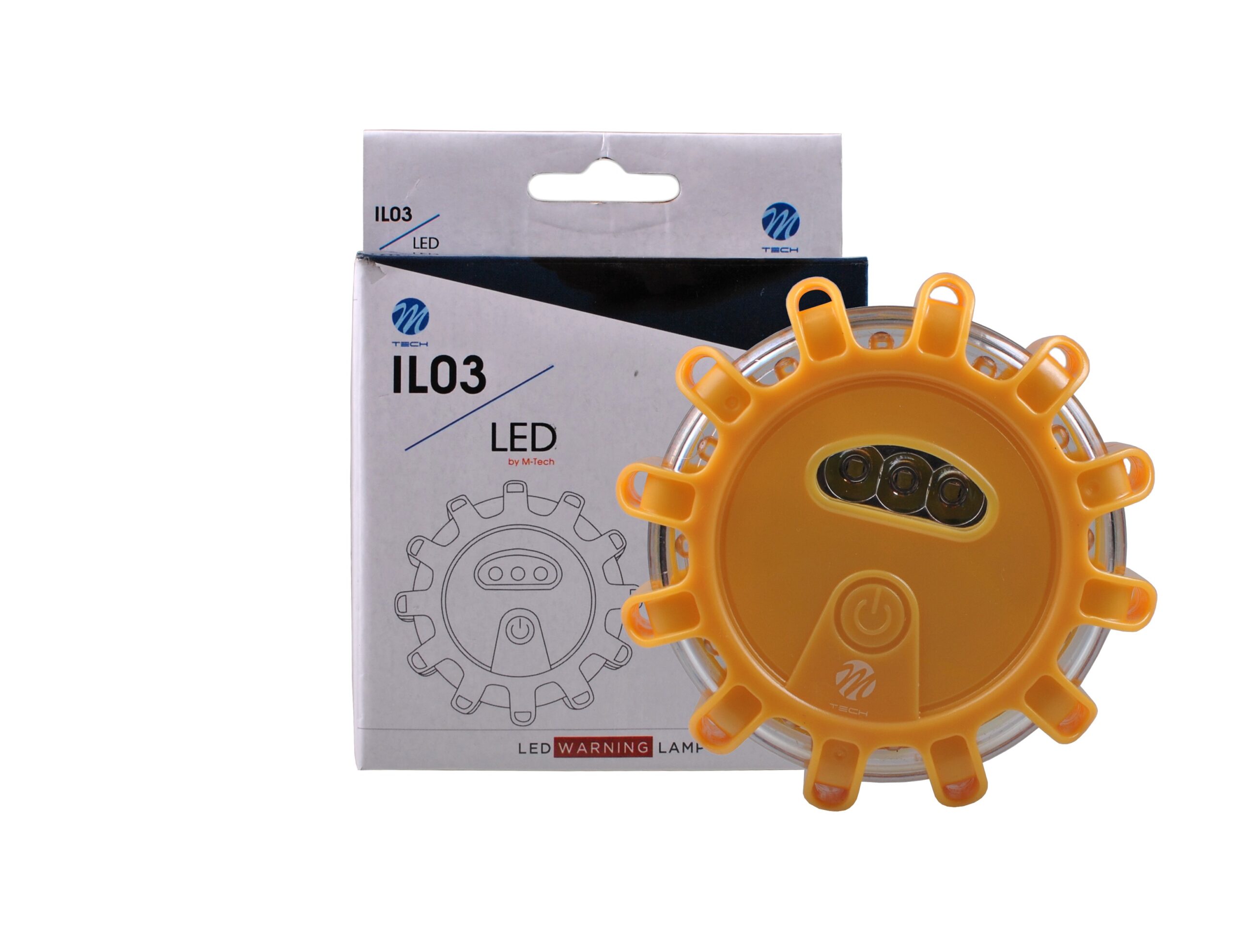 LUZ DE ADVERTENCIA 12+3 LED 3XAAA AMBAR - Imagen 2
