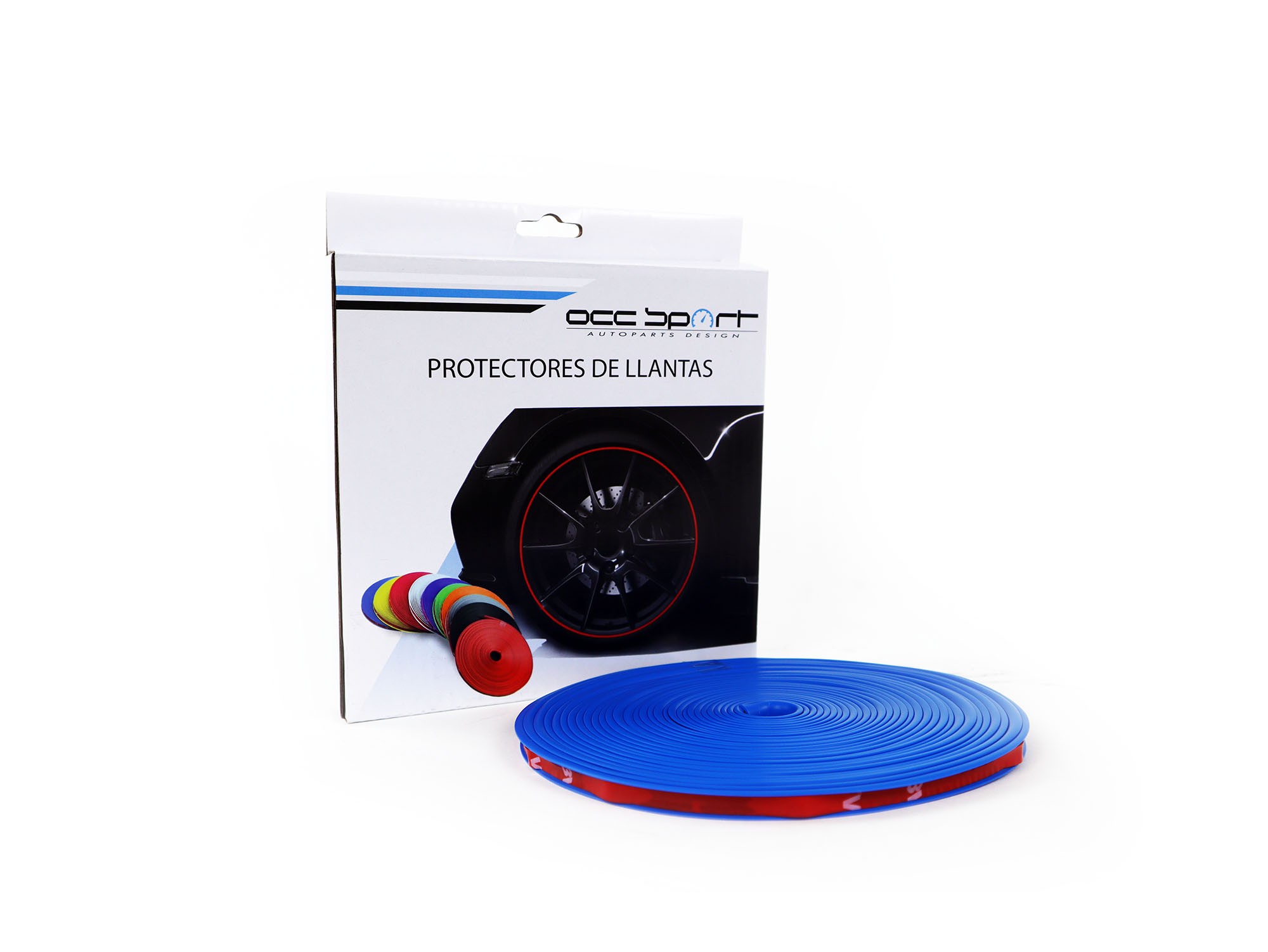 PROTECTOR DE LLANTAS COLOR AZUL OCC MOTORSPORT - Imagen 4