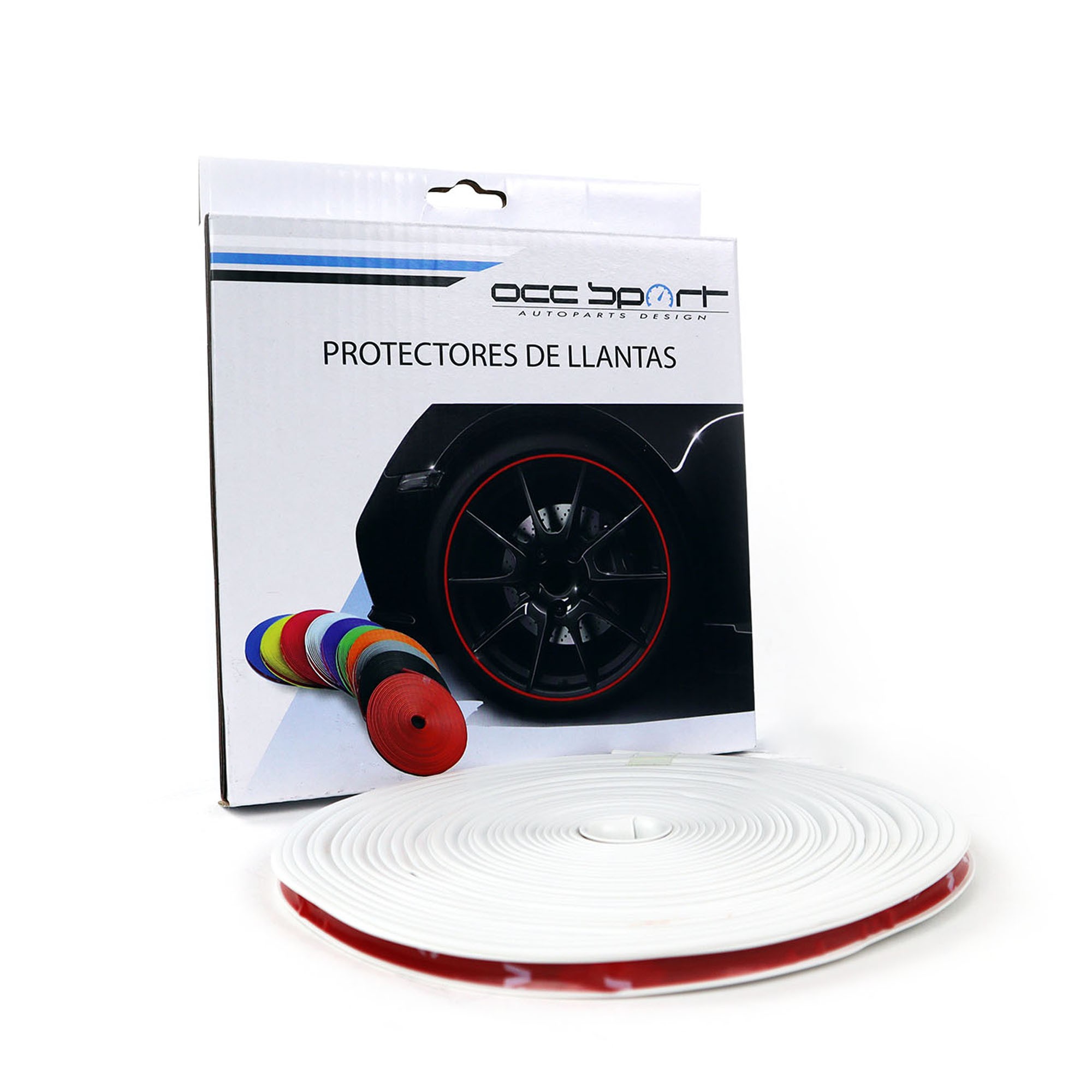 PROTECTOR DE LLANTAS COLOR BLANCO OCC MOTORSPORT - Imagen 4