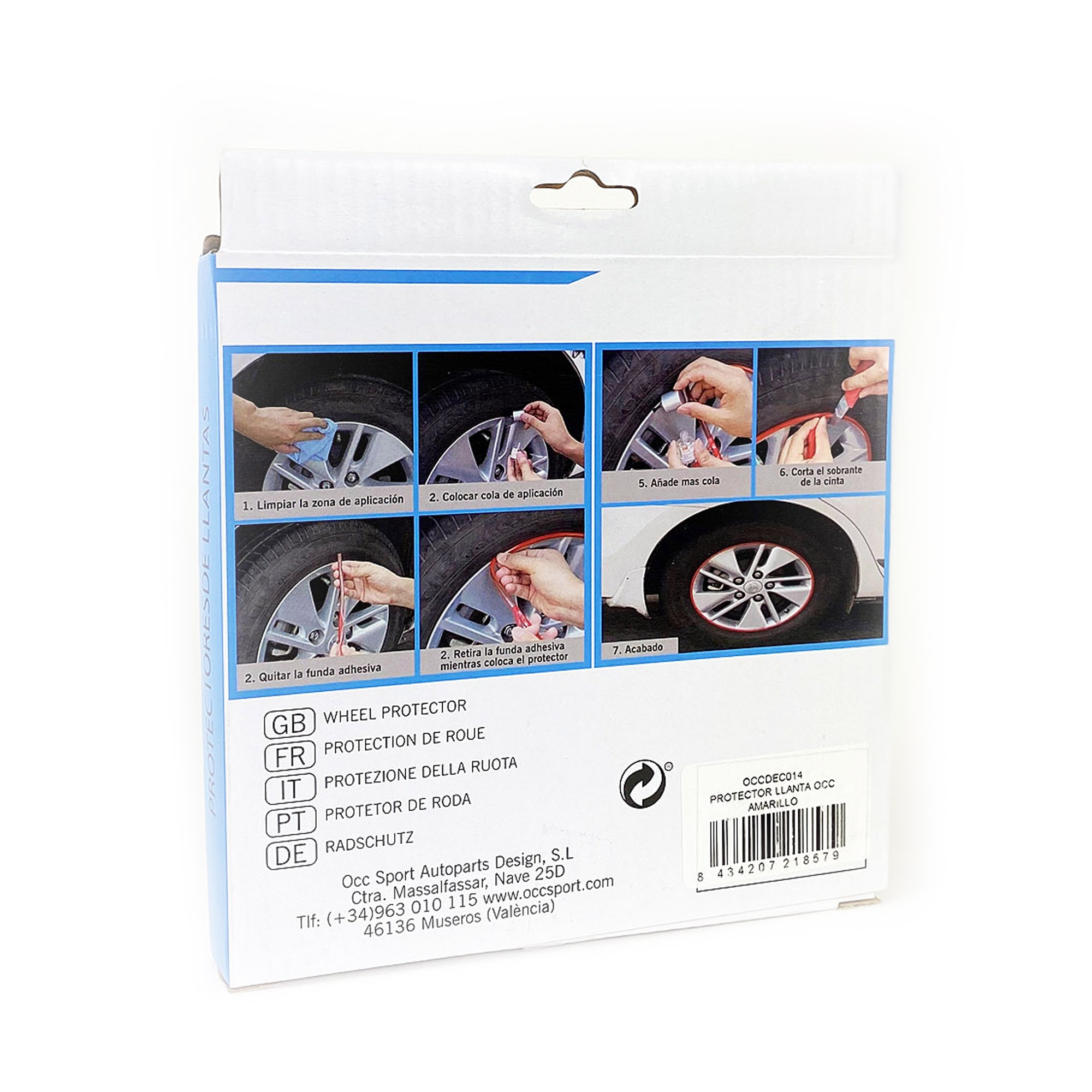 PROTECTOR DE LLANTAS COLOR BLANCO OCC MOTORSPORT - Imagen 6