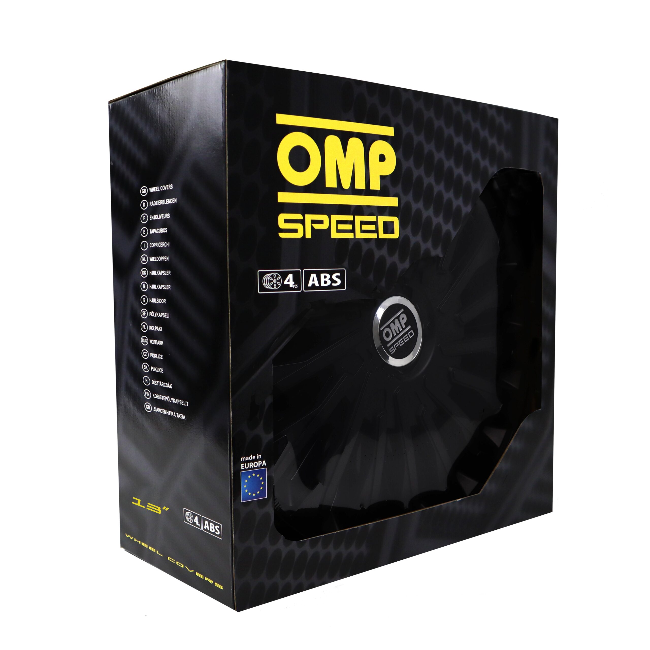 OMP SPEED JUEGO DE 4 TAPACUBOS STINGER COLOR NEGRO 13 PULGADAS - Imagen 5