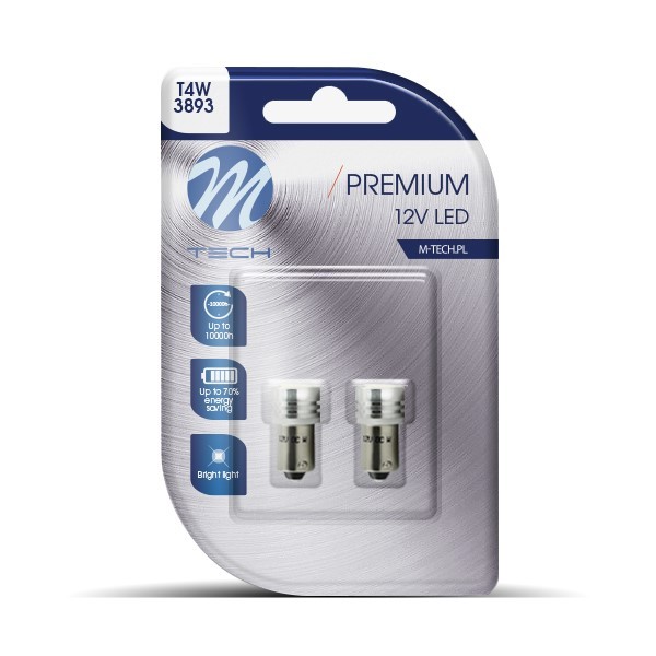 BLISTER 2X LED L016W - BA9S 1XHP BLANCO - Imagen 3