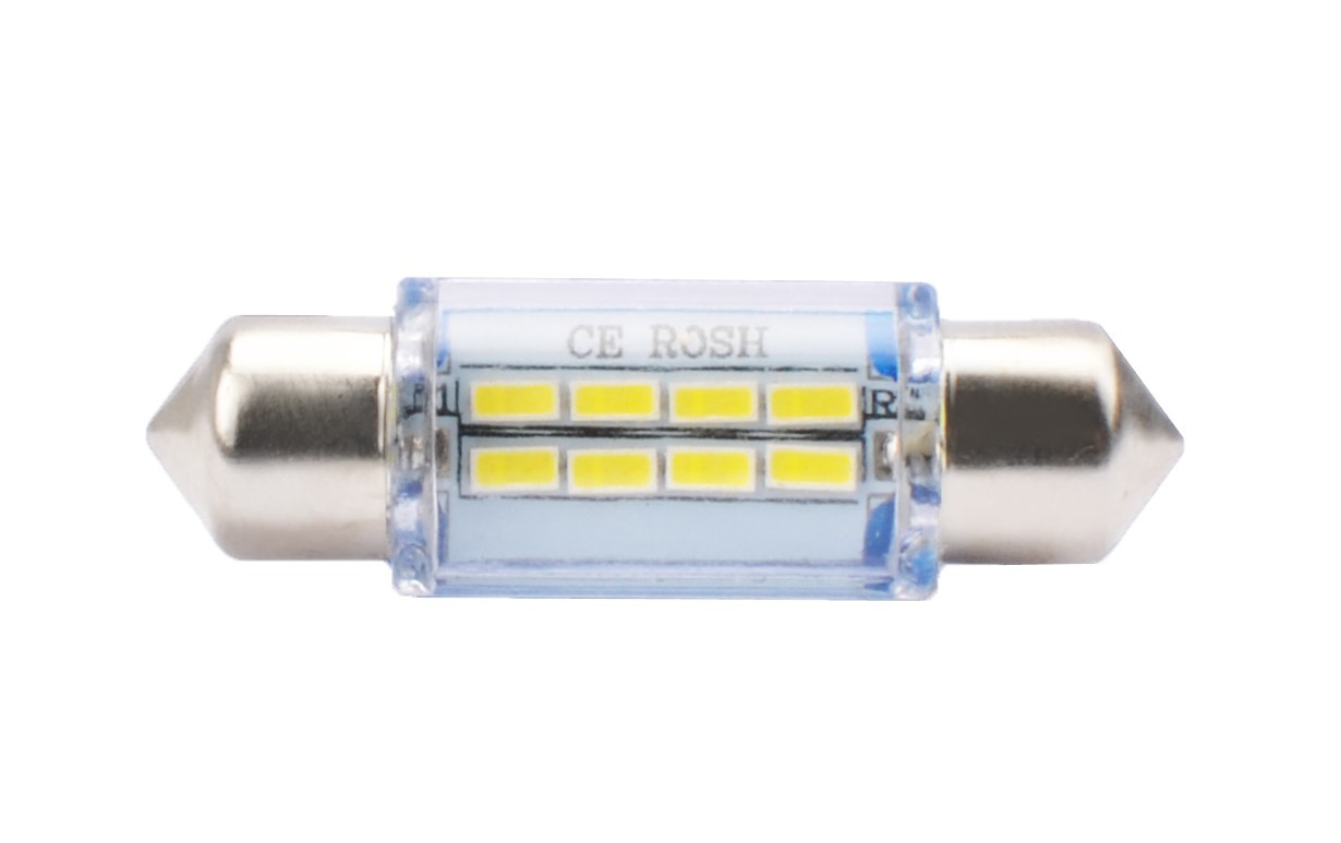 BLISTER 2X LED L085W - C5W 36MM 8XSMD3014 BLANCO - Imagen 2