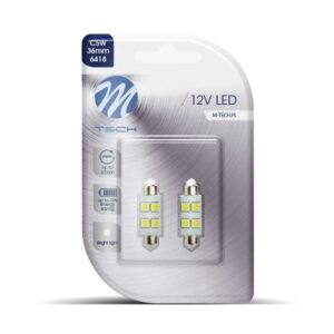 BLISTER 2X LED L072W - C5W 36MM 4XSMD5050 BLANCO