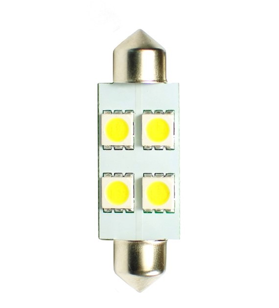 BLISTER 2X LED L072W - C5W 36MM 4XSMD5050 BLANCO - Imagen 2