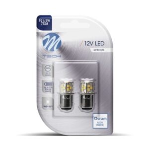 BLISTER 2X M-TECH ECONO LB113W - BAY15D, 21XSMD2835, BLANCO