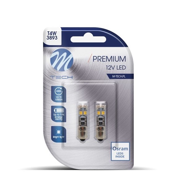 BOMBILLAS LED BLANCO CANBUS 12V T4W/BA9S (STOCK LAST)