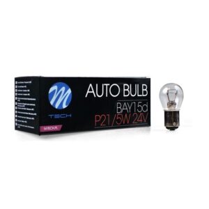 LÁMPARA M-TECH BA15D 24V 21/5W CLEAR | 10 UDS