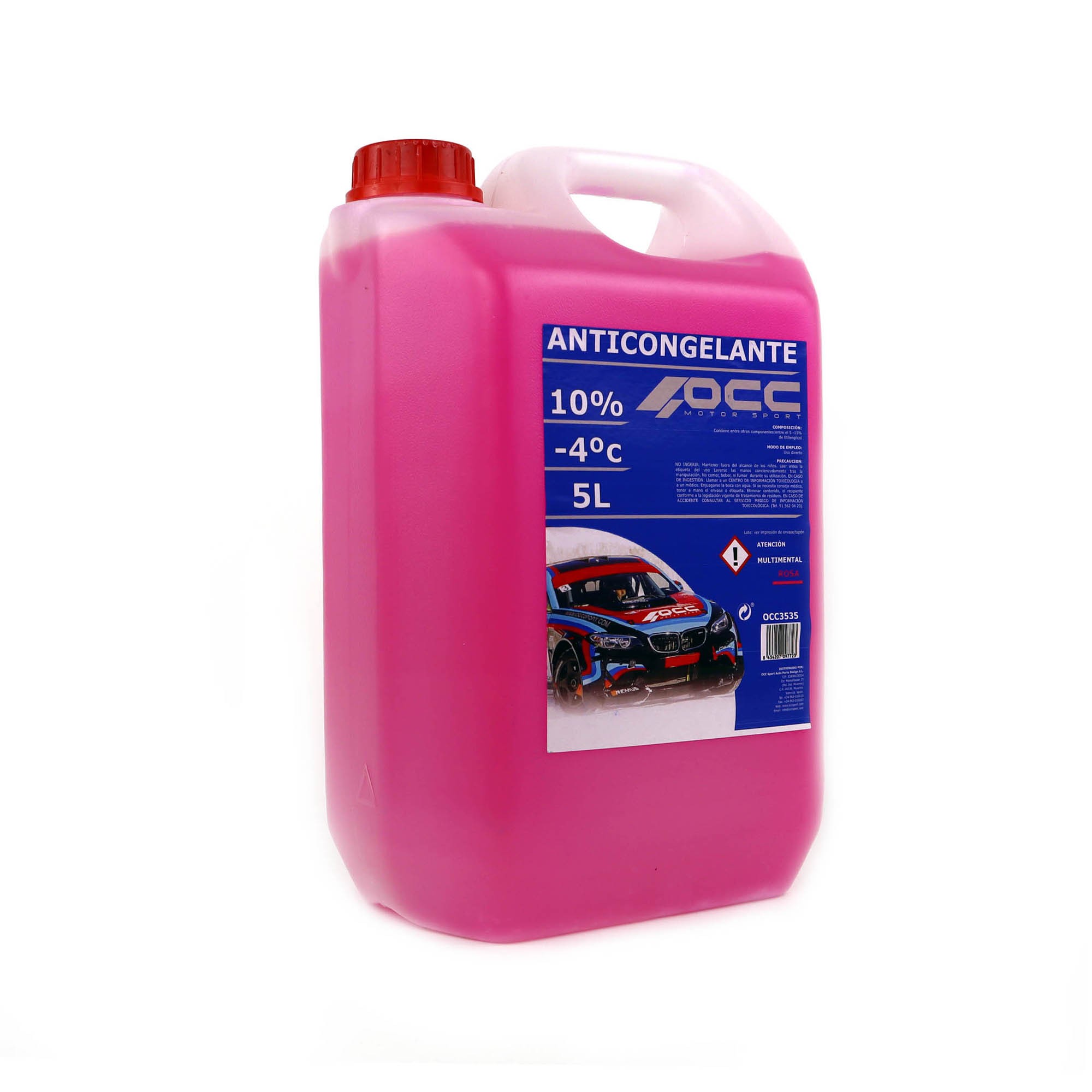 ANTICONGELANTE ROSA 10% -4ºC 5 LITROS - Imagen 2