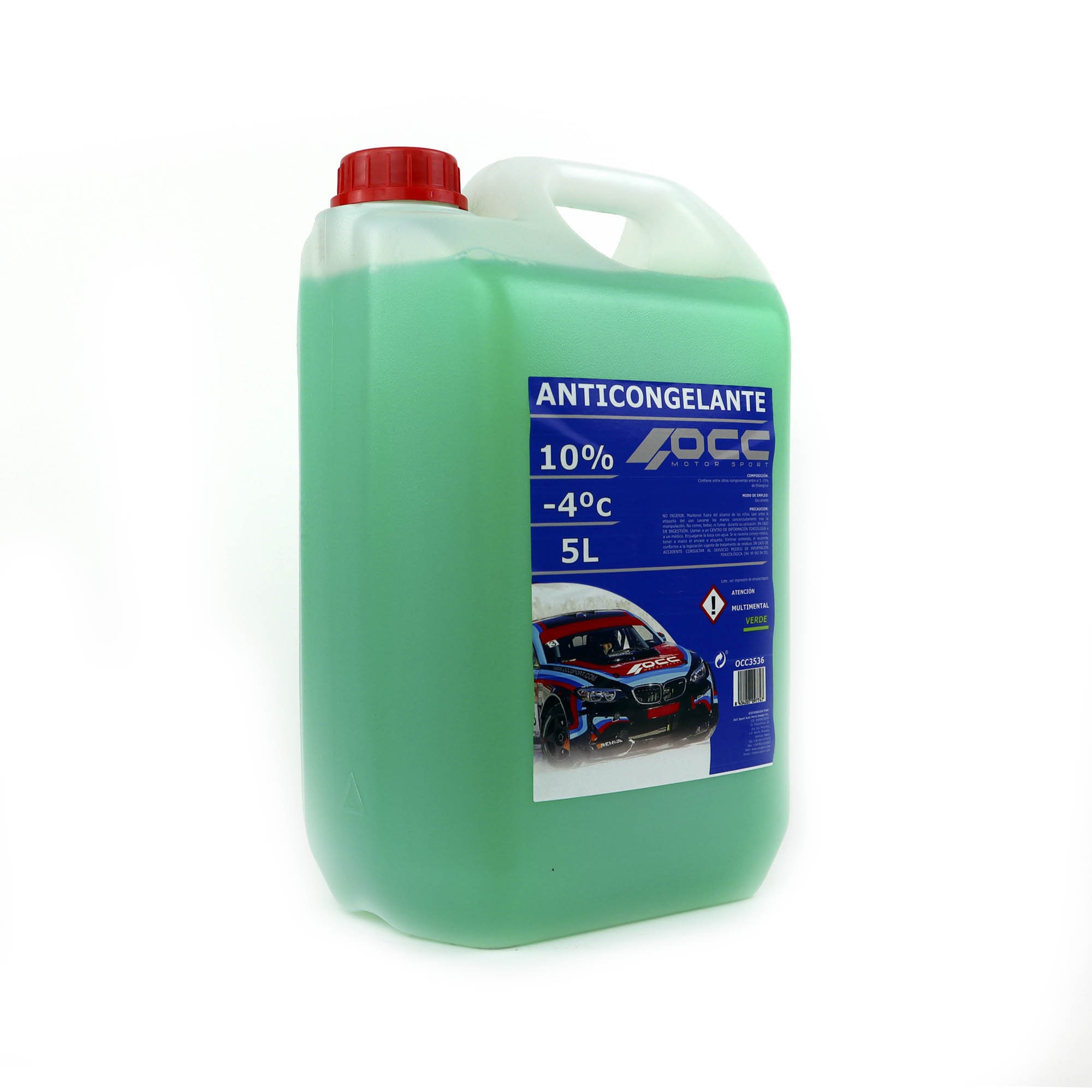 ANTICONGELANTE VERDE 10% -4ºC 5 LITROS - Imagen 2