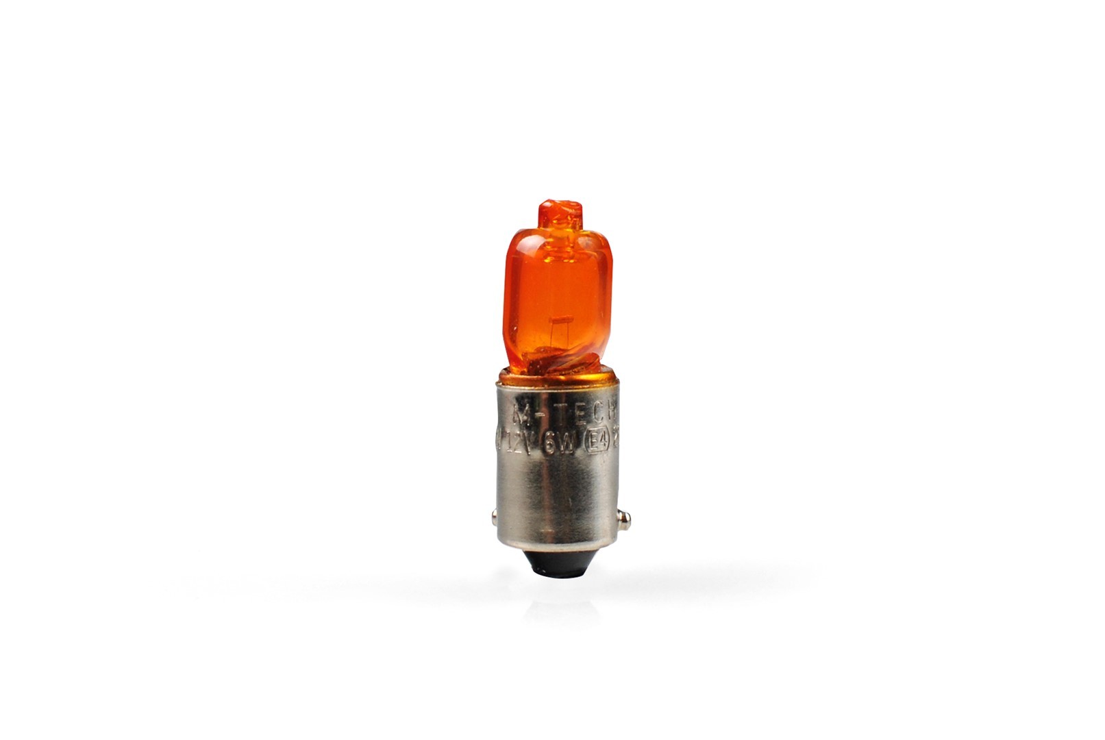LÁMPARA HALÓGENA M-TECH BAZ9S 12V/6W HY6W ÁMBAR | 10 UDS - Imagen 2