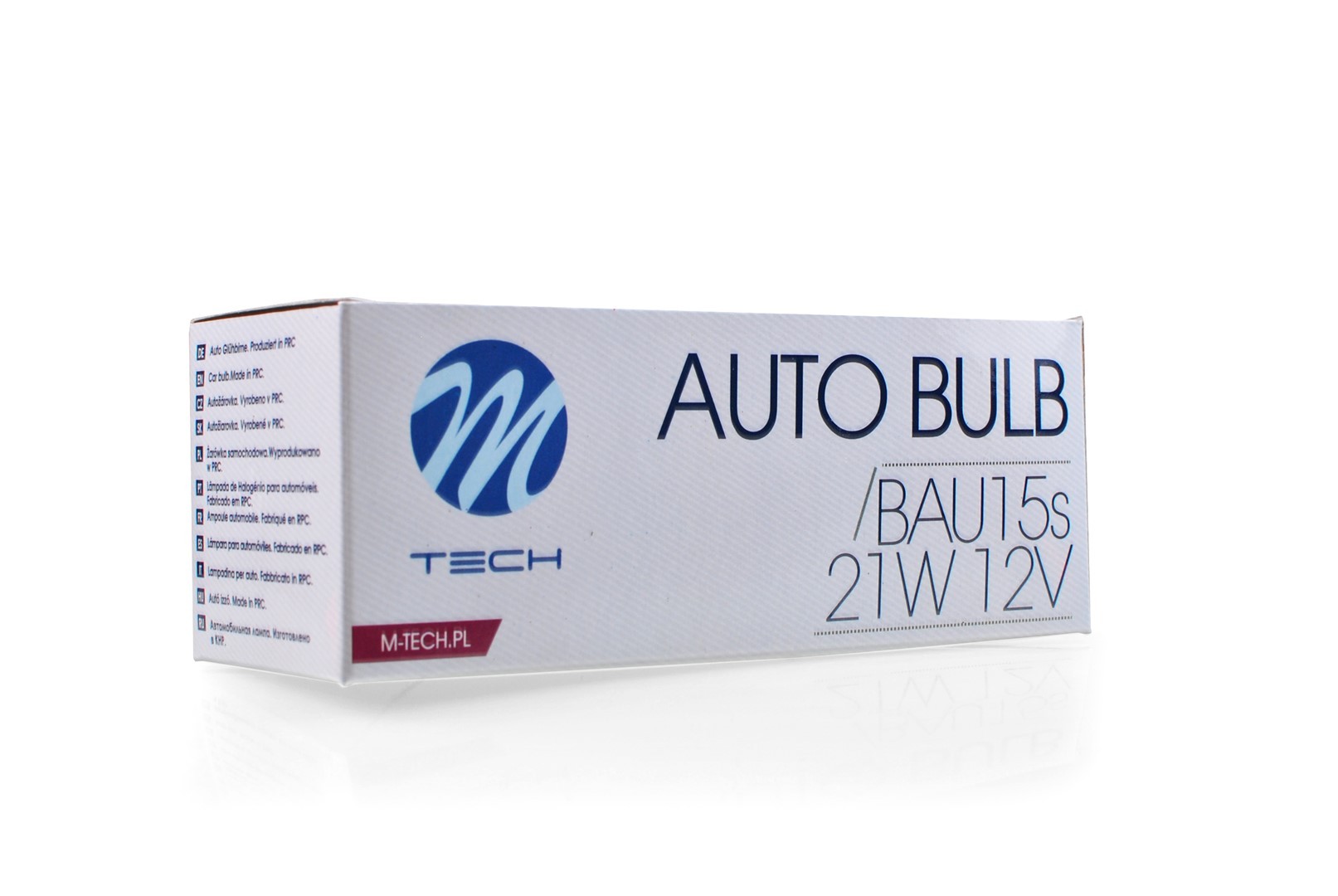 LÁMPARA M-TECH BAU15S 12V/21W ROJO | 10 UDS - Imagen 3