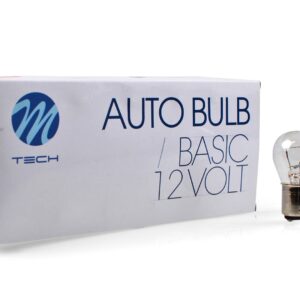 LÁMPARA M-TECH BA15D 12V/21W CLEAR | 10 UDS