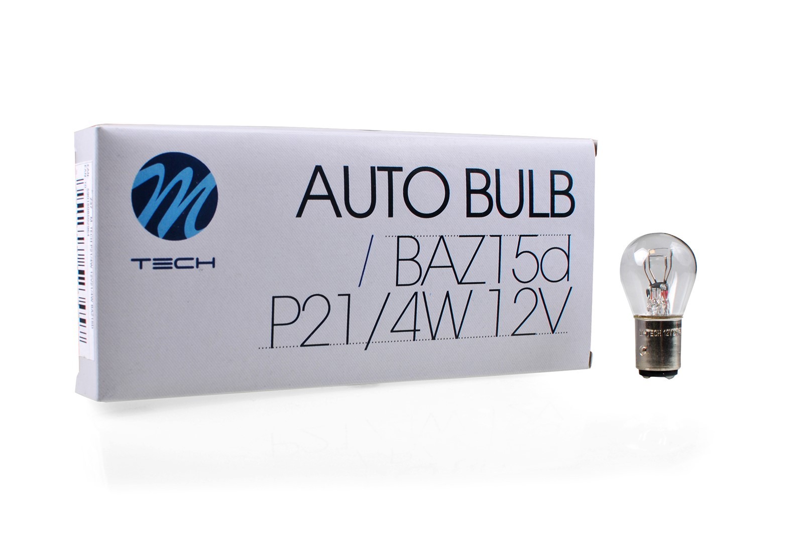 LÁMPARA M-TECH BAZ15D 12V 21/4W CLEAR | 10 UDS - Imagen 2