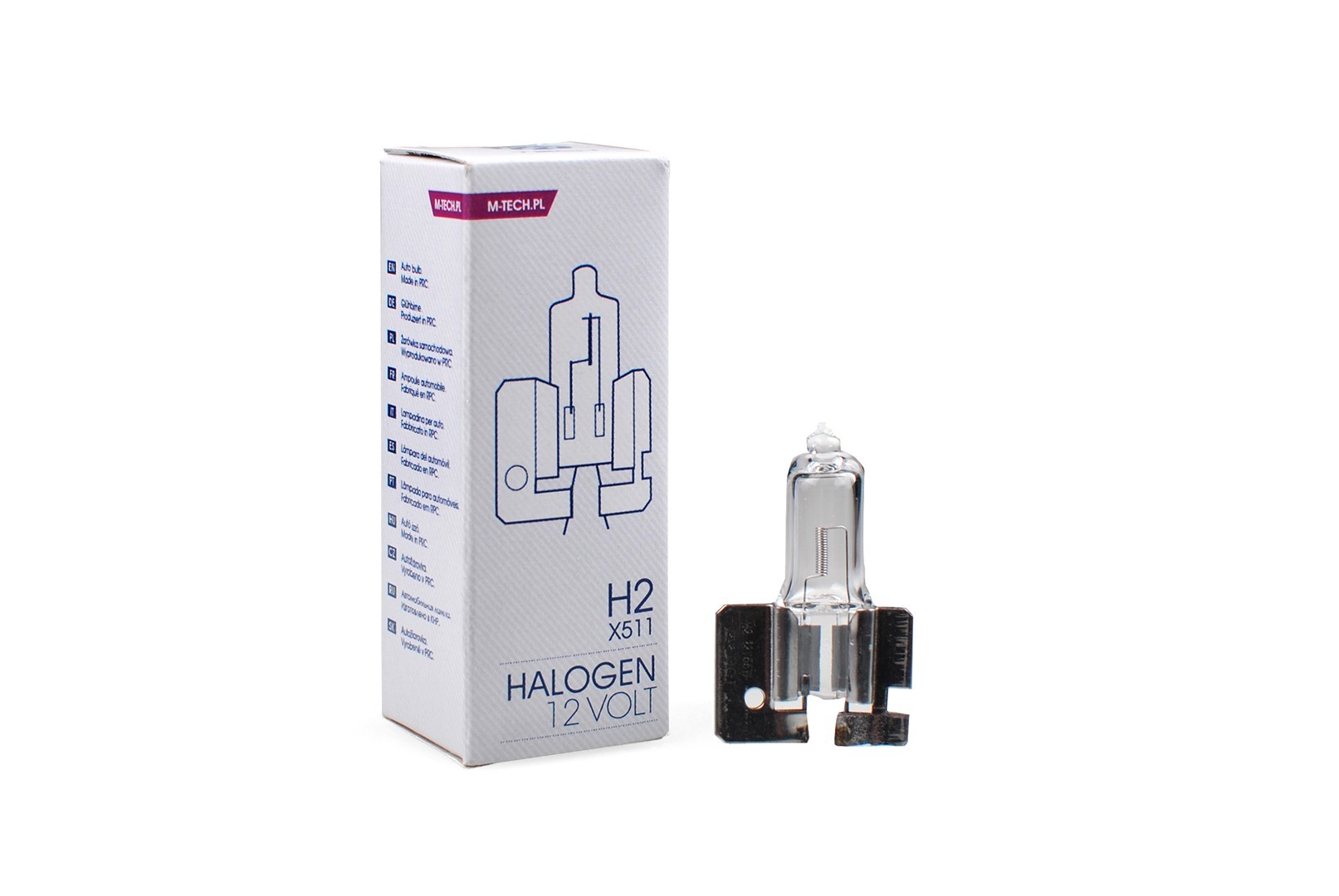 LÁMPARA HALÓGENA M-TECH X511 12V/55W H2 - Imagen 2