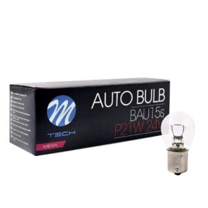 LÁMPARA M-TECH BAU15S 24V/21W BLANCO | 10 UDS