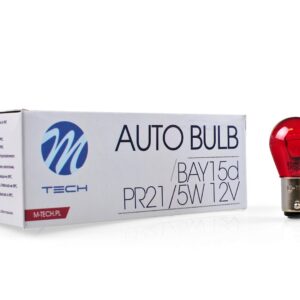 LÁMPARA M-TECH BAY15D 12V 21/5W P21/5W ROJO | 10 UDS