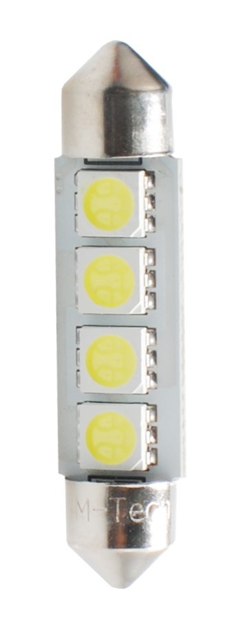 BLISTER 2X LED L311W - C5W 41MM 4XSMD5050 CANBUS BLANCO - Imagen 2