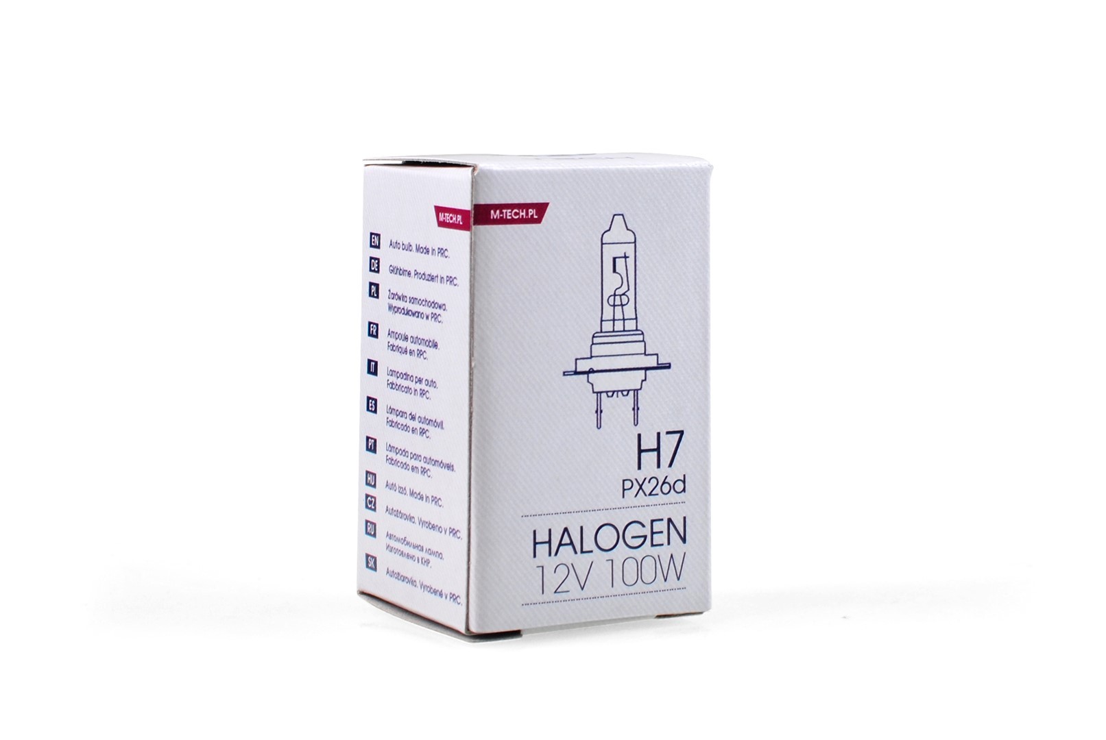 LÁMPARA HALÓGENA M-TECH PX26D 12V/100W H7 - Imagen 3