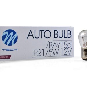 LÁMPARA M-TECH BAY15D 12V P21/5W CLEAR | 10 UDS