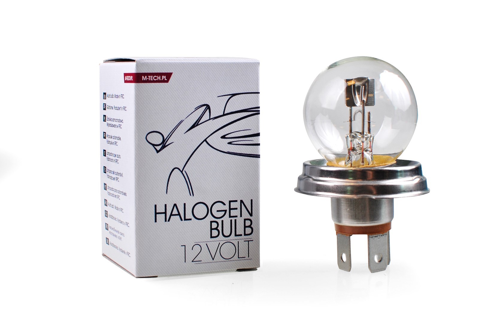 LÁMPARA HALÓGENA M-TECH P45T 12V 45/40W R2 CLEAR - Imagen 2