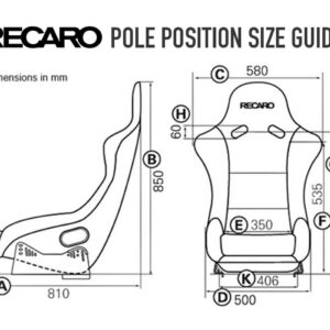 ASIENTO RECARO (TUV) POLE POSITION - VELOUR NEGRO PILOTO&COPILOTO