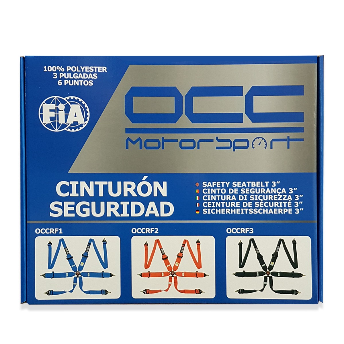 ARNÉS OCC 6 PUNTOS 3 PULGADAS AMARILLO FIA NEW - Imagen 7