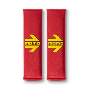 SET ALMOHADILLAS MOMO CINTURON COCHE ROJO/AMARILLO