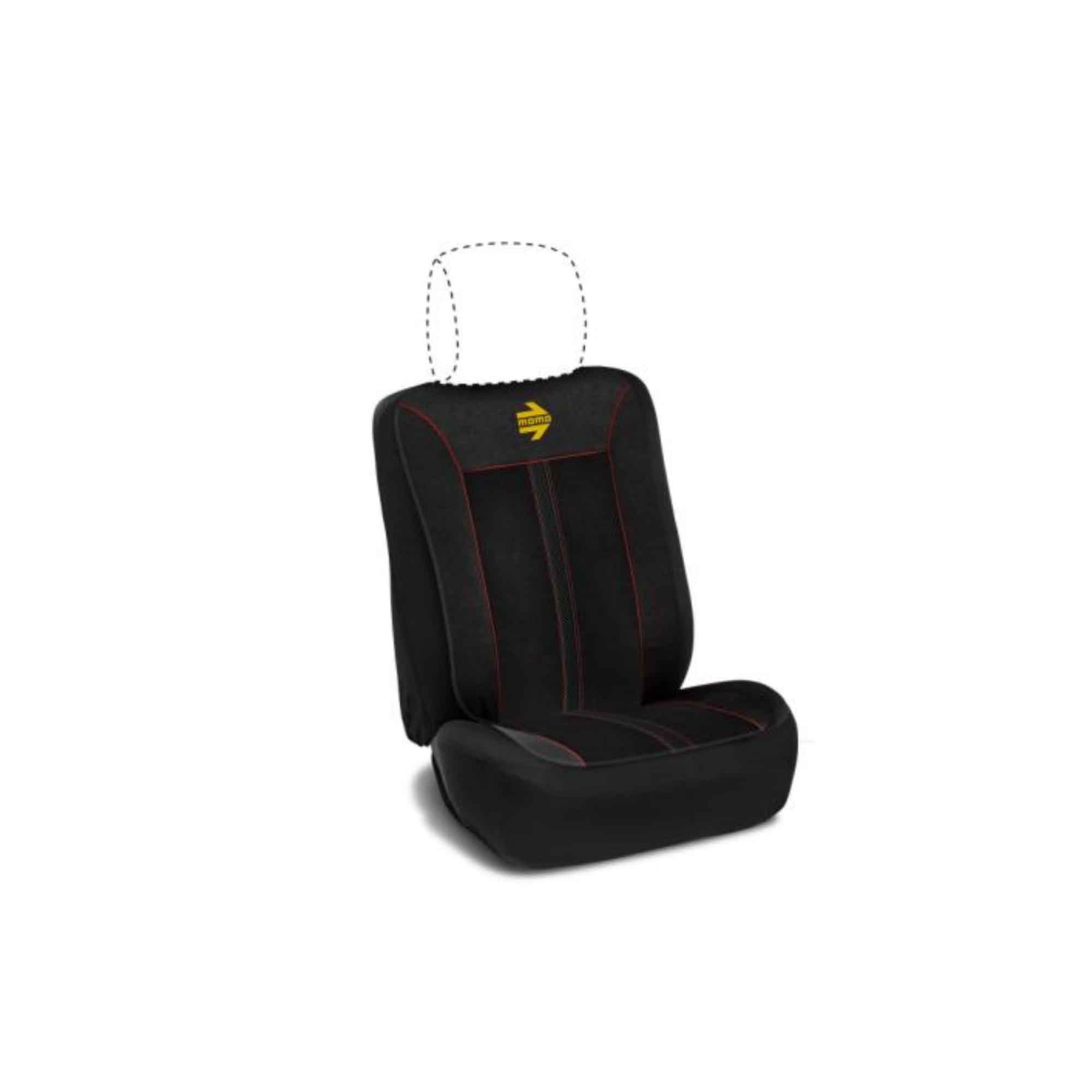 RESPALDO DE ASIENTO ESTILO NEGRO/ROJO - Imagen 5