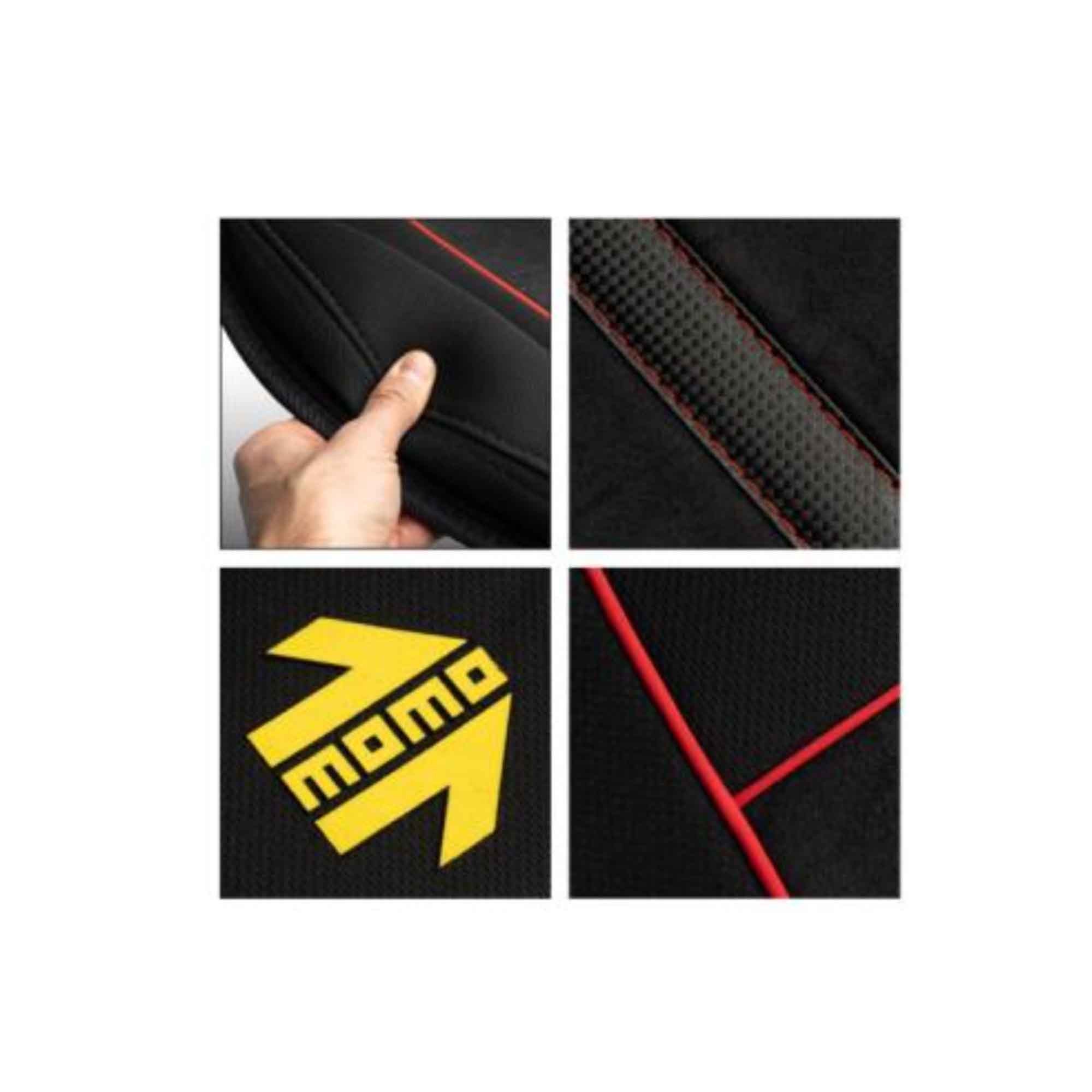 RESPALDO DE ASIENTO ESTILO NEGRO/ROJO - Imagen 4