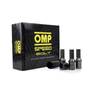 OMP SPEED JUEGO DE 20 TORNILLOS ACERO DE COLORES M12X1.25 LLAVE DE 17/19 LARGO 27MM COLOR GRIS Y MATERIAL DIN 10.9