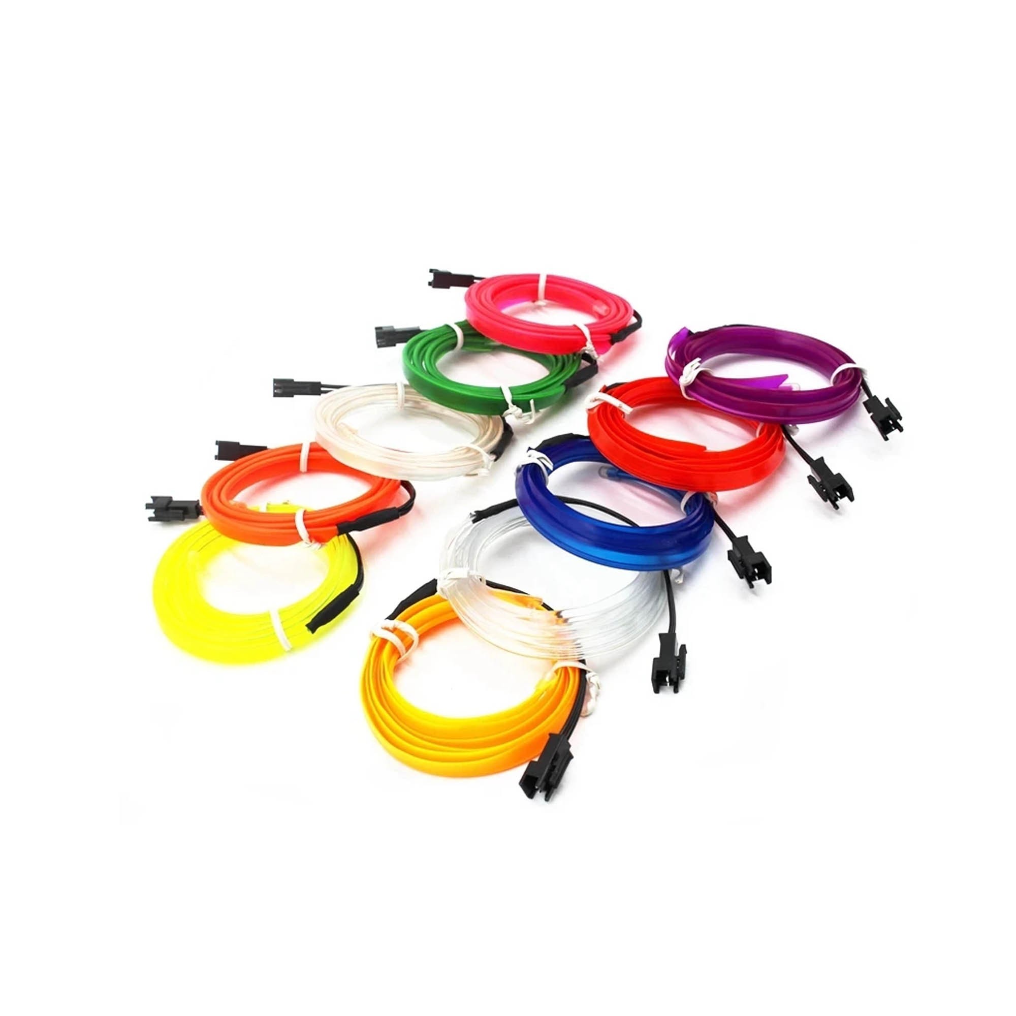 TIRA DE ALAMBRE DE NEÓN DE FIBRA ÓPTICA COLOR VIOLETA - Imagen 6