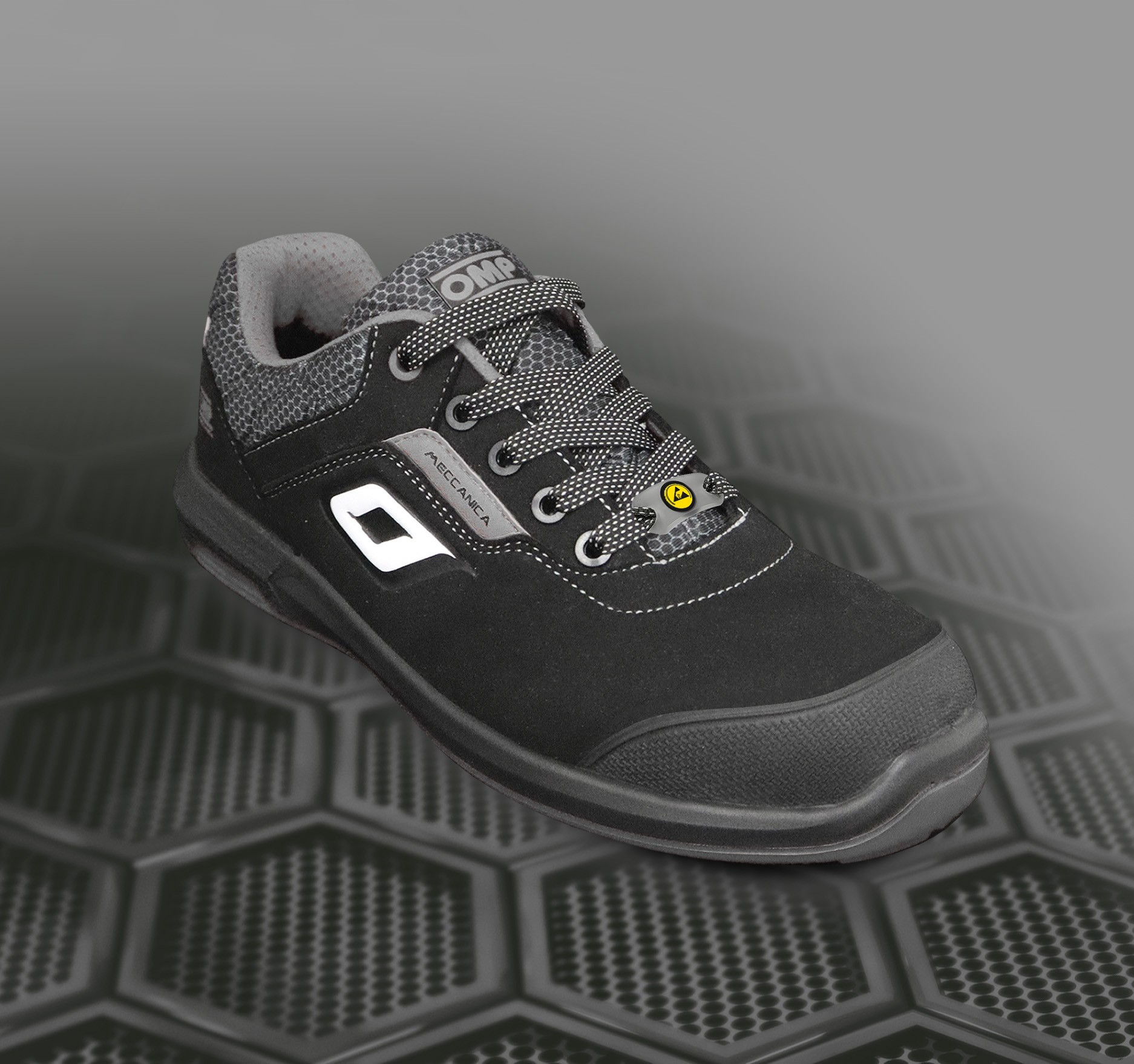 OMP MECCANICA ZAPATILLAS TRABAJO SEGURIDAD S3 SRC ESD PRO URBAN TALLA 42 NEGRO GRIS - Imagen 12