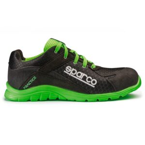 ZAPATILLAS SPARCO PRACTICE KEKE TALLA 38 NEGRO/VERDE S1P SRC