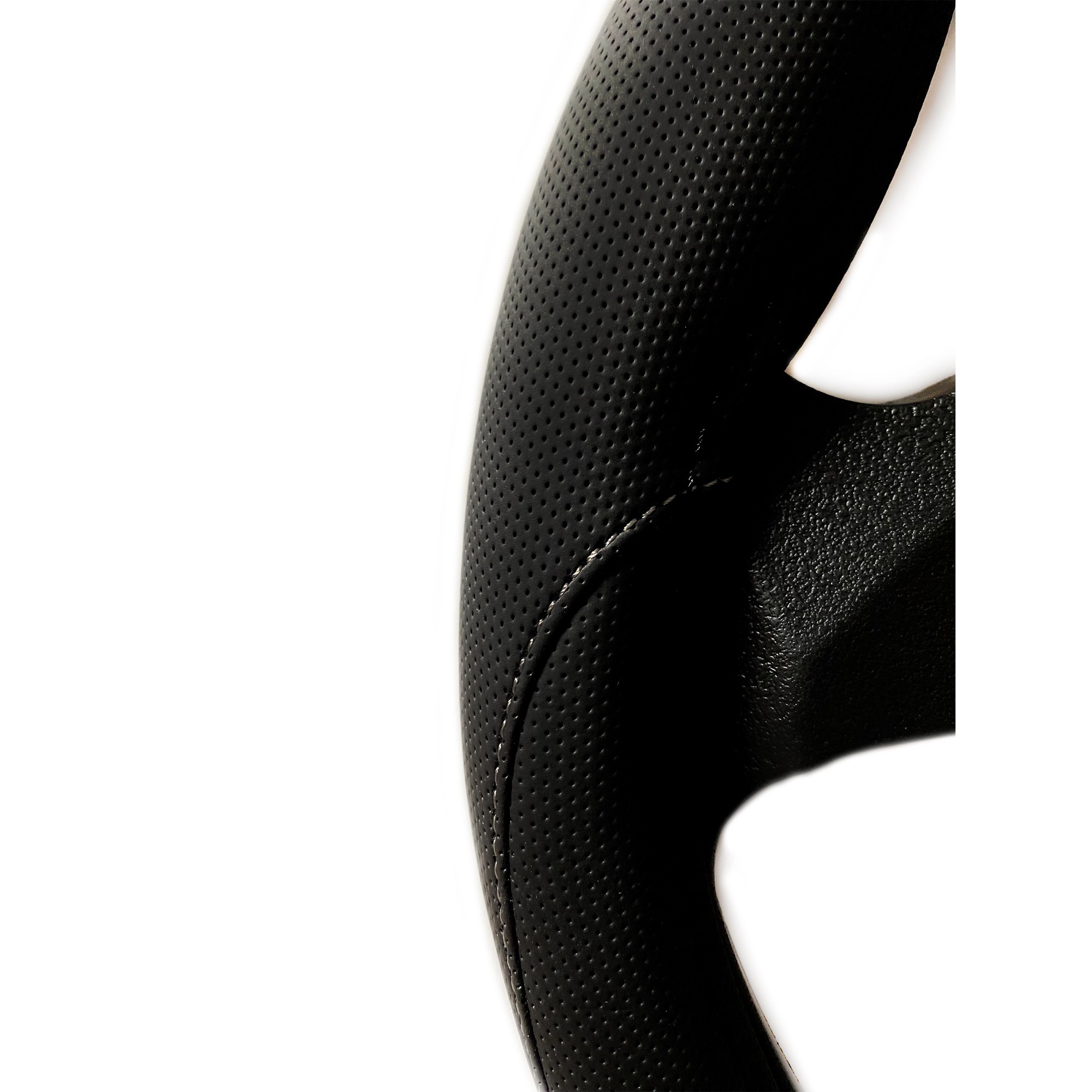 FUNDA VOLANTE MOMO ELEGANT UNIVERSAL NEGRO Y GRIS 38-39CM - Imagen 4