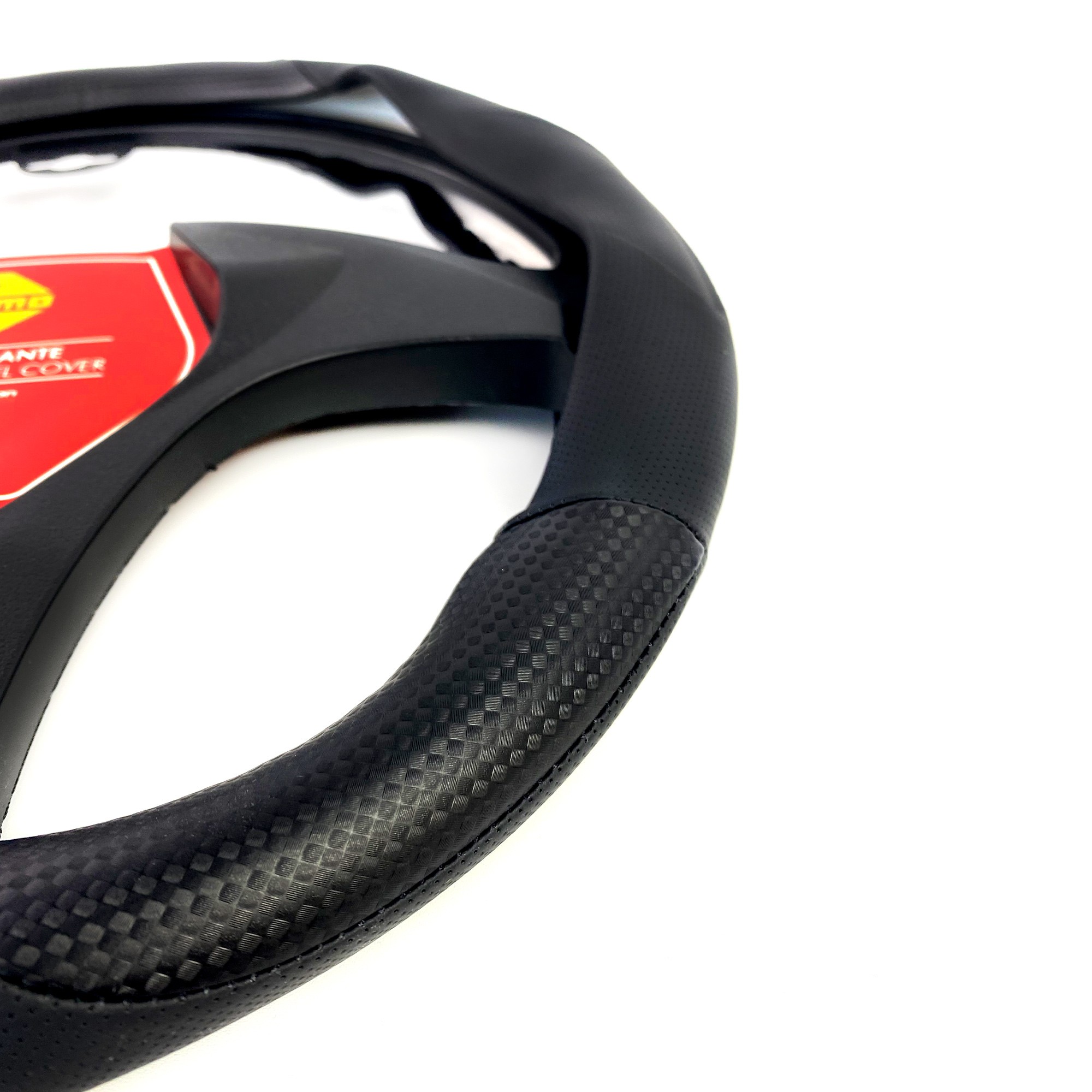 FUNDA VOLANTE MOMO TUNING UNIVERSAL COLOR NEGRO 38-39CM - Imagen 2