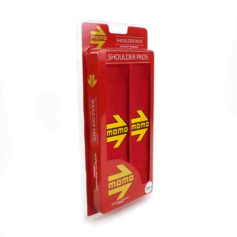 SET ALMOHADILLAS MOMO CINTURON COCHE ROJO/AMARILLO - Imagen 3